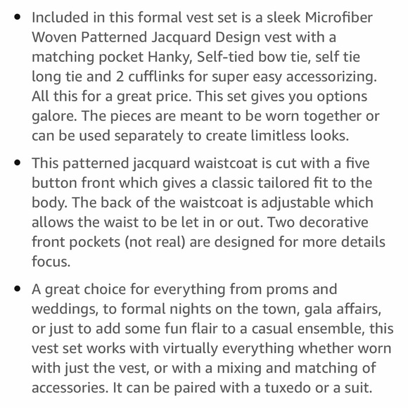 Y&G suit/tux box set size medium - Picture 11 of 12